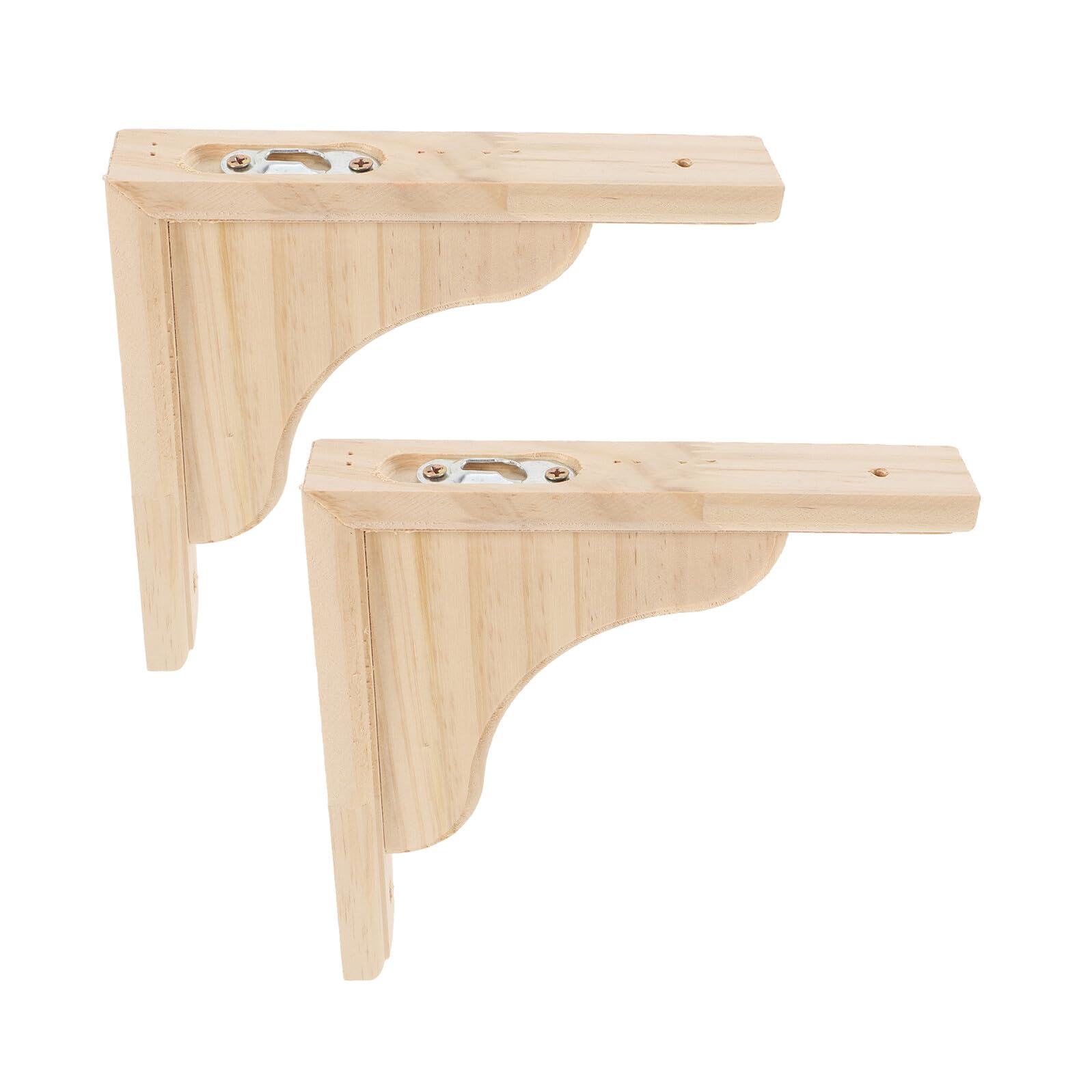 Supports étagère triangulaires bois Mikinona pour sublimer la déco de votre salon