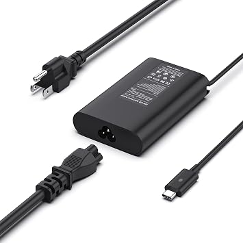 65W 45W USB C Laptop Charger Compatible with Dell Latitude 5420 5520 5320 7410 7390; Fit for XPS 12 9250 XPS 13 9350 9370; Fit for Chromebook 3100 3400 3190 AC Adapter Type C Power Supply Cord