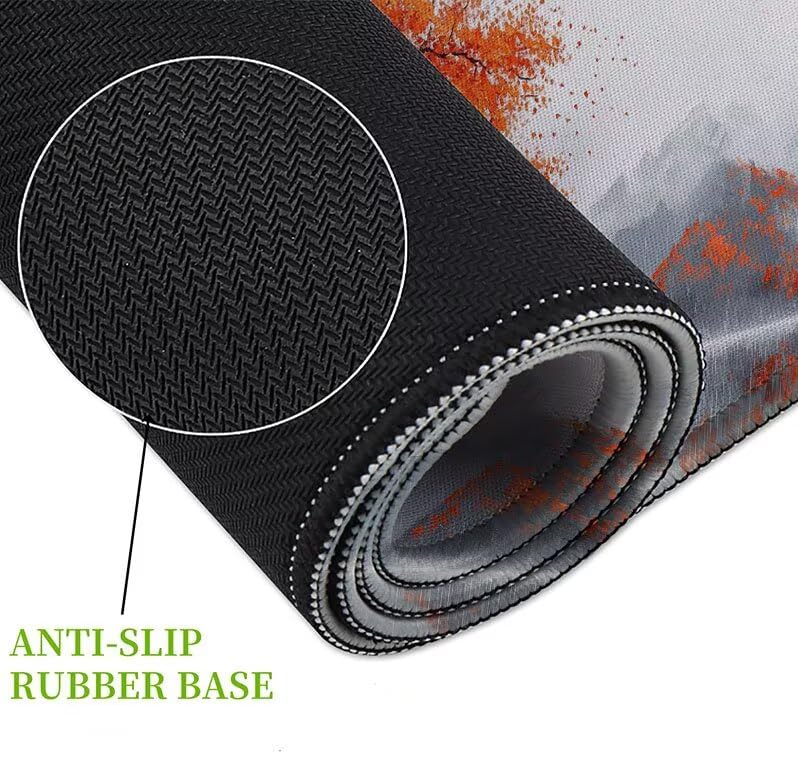 Tapis de souris XXL bords cousus imperméable pour précision PC - 5