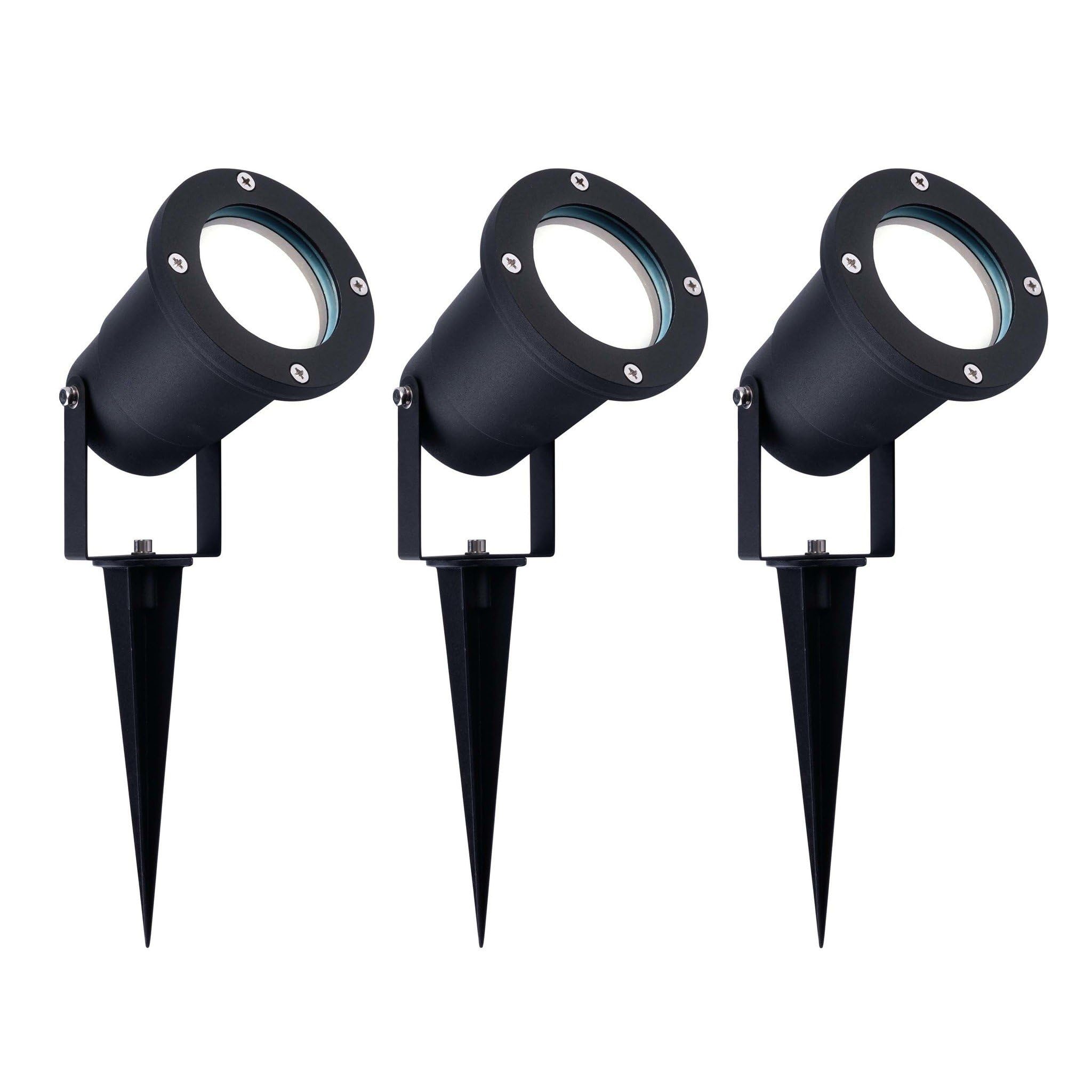 Ledvion Garden LED Lights IP65 3W 6500K GU10 dimmable 3 Pack