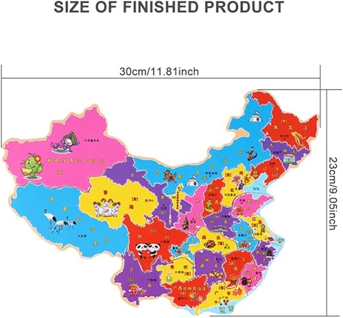 Miniatura 7 de Alipis Juguetes deportivos para niños, 1 juego de 2 piezas, rompecabezas de mapas, mapa chino, juego de mesa, juguetes Montessori, juguetes