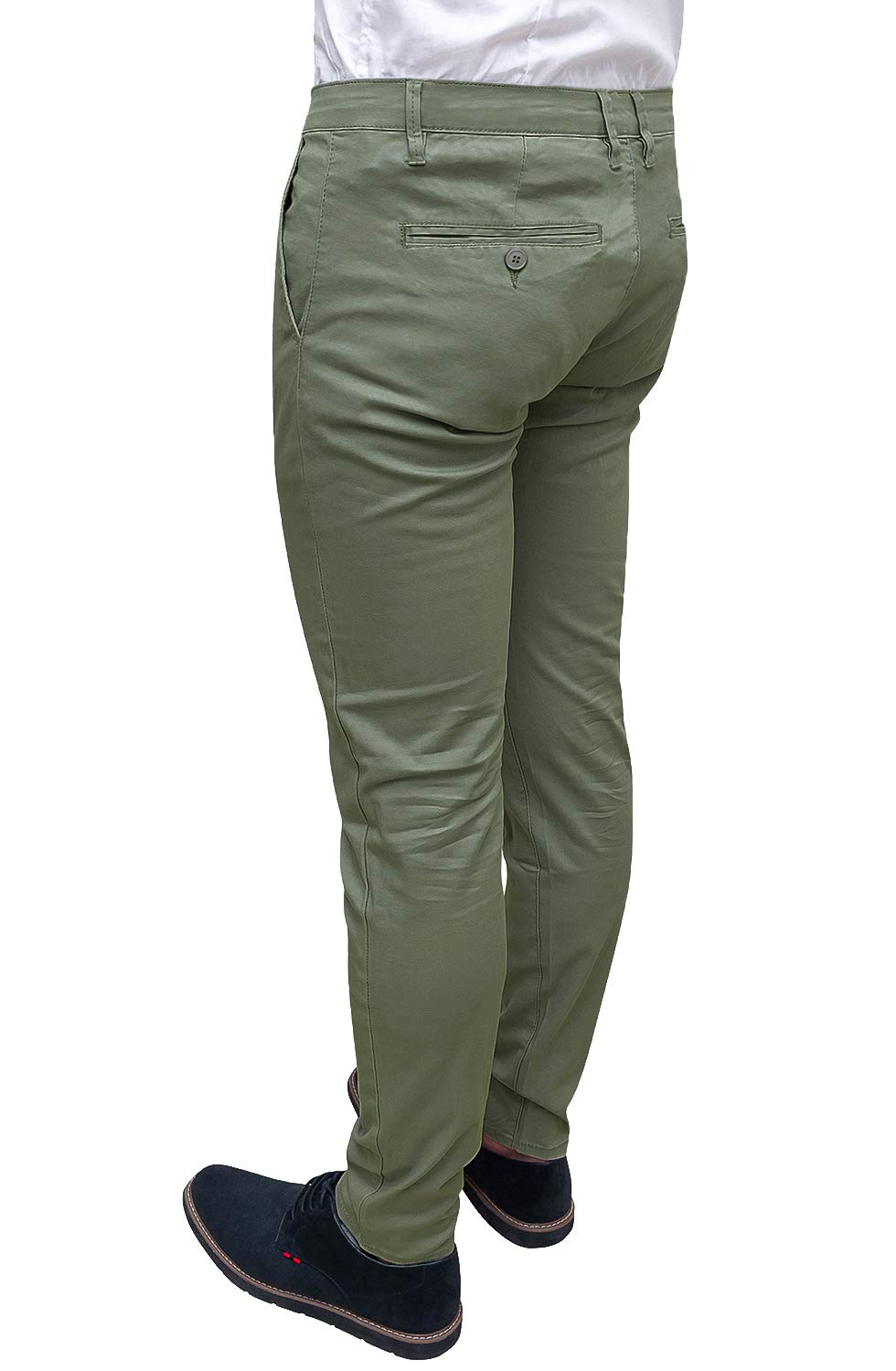 Evoga Pantaloni Uomo Class Slim Fit Primavera Estate Casual in Cotone