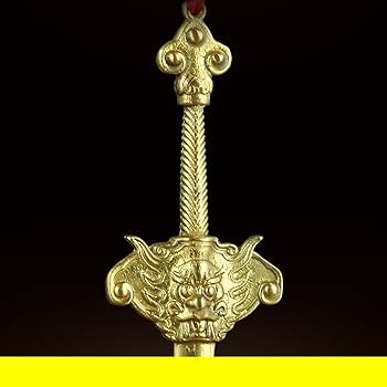 Amazon.co.jp: 置物・オブジェ全銅製 七星剣 装飾 七星剣 自宅