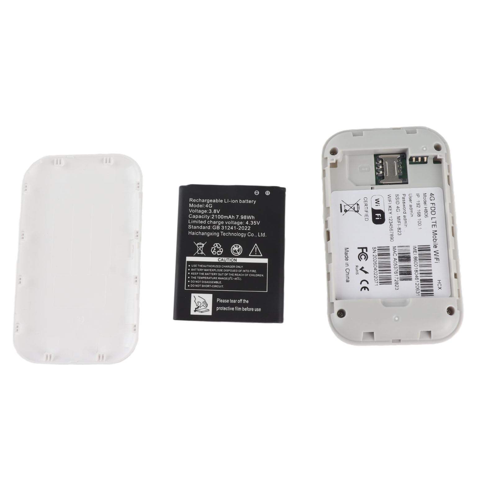 4G 5G WiFi Hotspot, Dispositivo de Hotpot Móvil WiFi Portátil, Enchufe y Reproducción Conectan hasta 10 Dispositivos, Batería de 2100 MAh, con Ranura para Tarjetas SIM, para