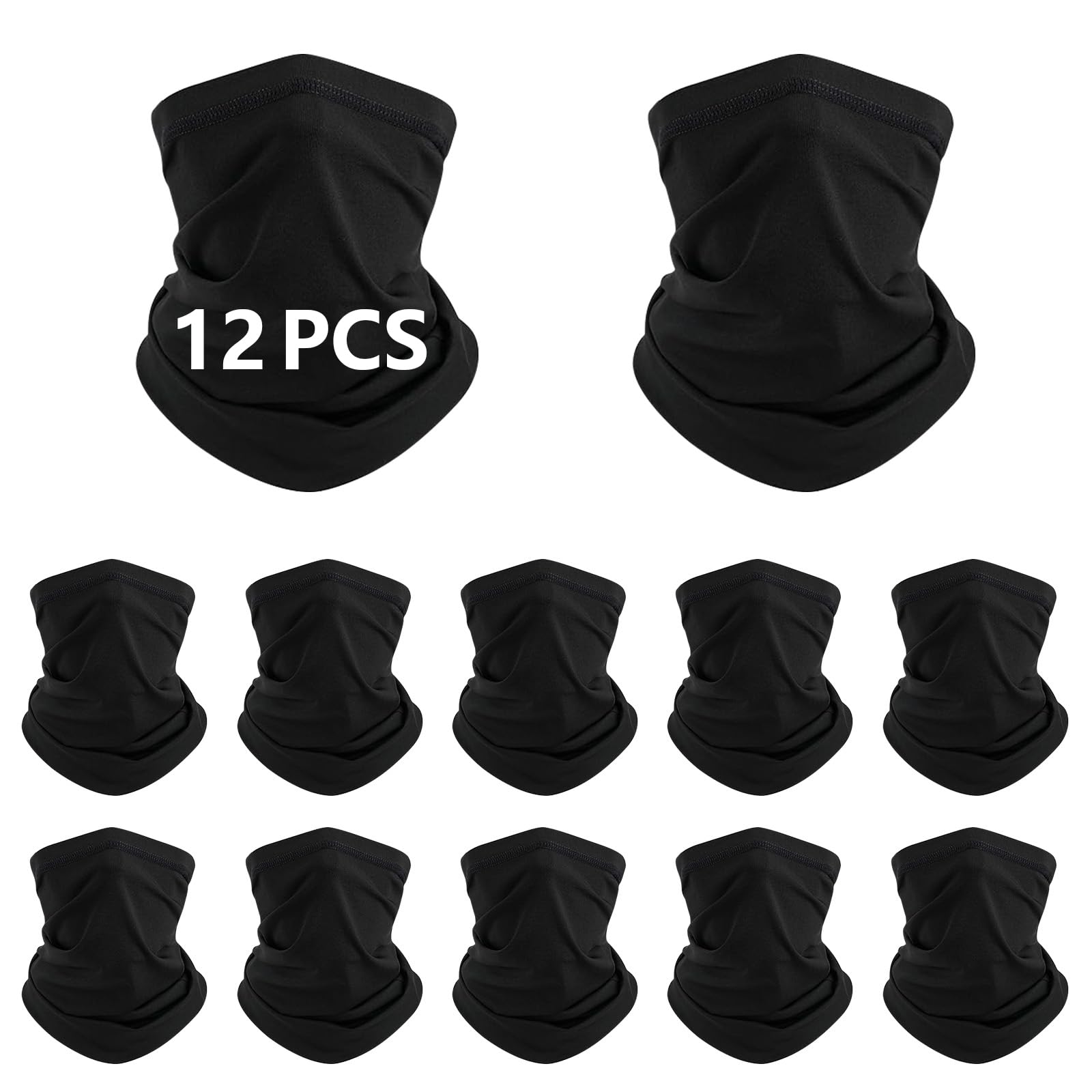 12 PCS neck gaiters for men women Face Mask Cooling Gator Mask Breathable Face Cover Ski Neck Scarf