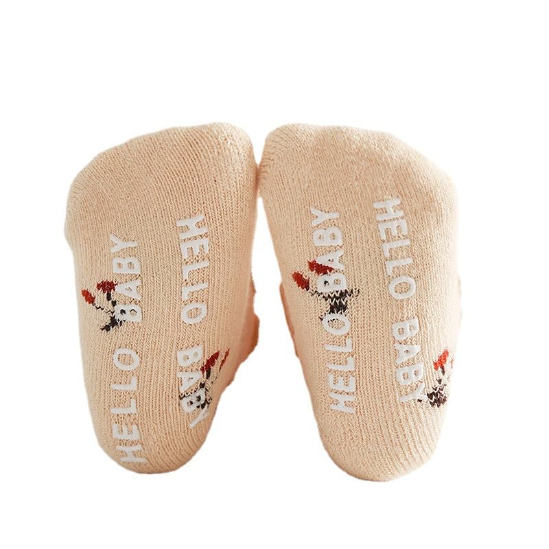 NeVka Fuzzy & Fluffy Toddler Socks Thickening Non-Slip Cozy Design For Extra Warmth and Comfort - 3 Pairs In Adorable Patterns - Ideal Winter Wear for Little Ones! (Mix4,Medium)4