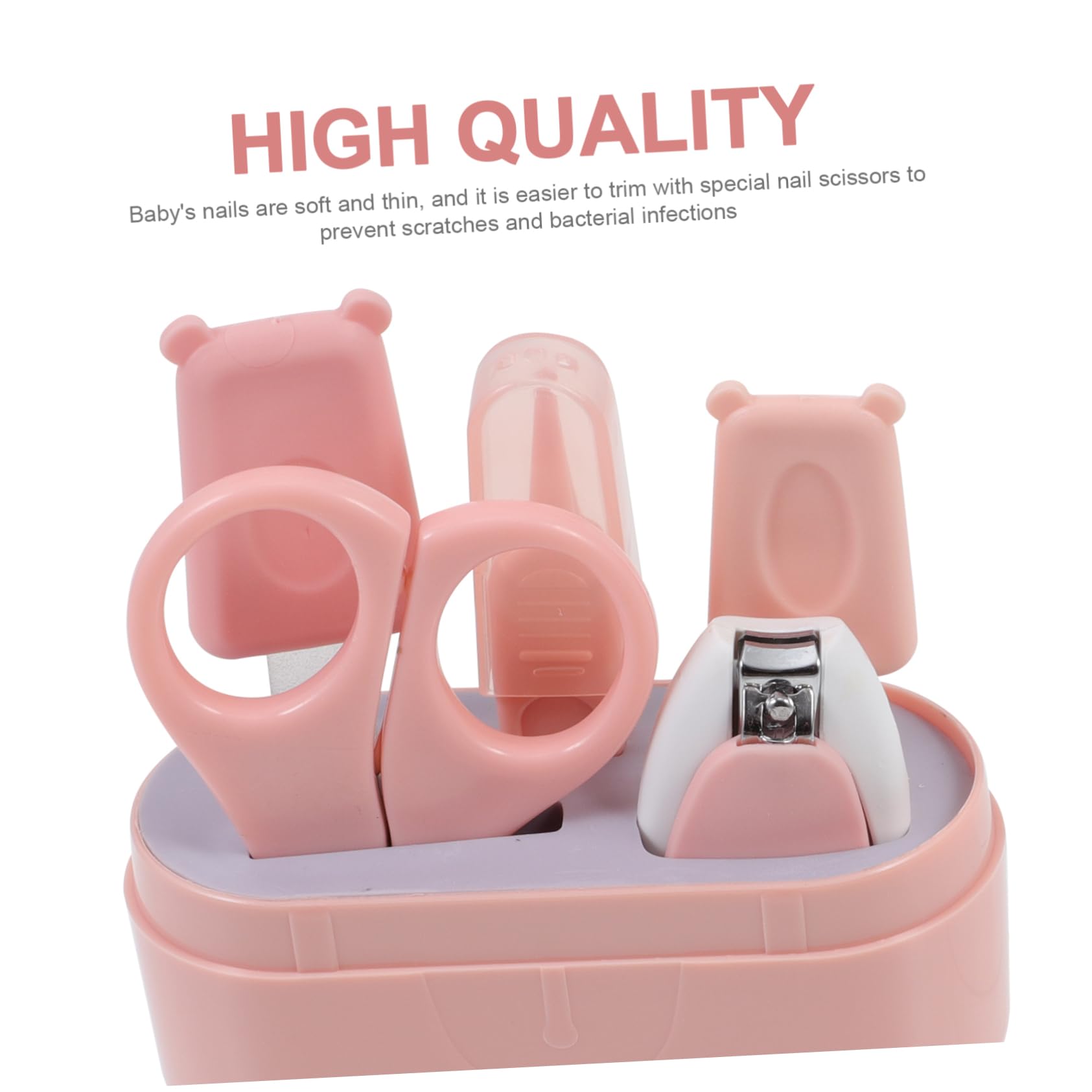 TOYANDONA 3 Juegos juego de tijeras para uñas kit de pedicura para recien nacido regalo para niños pequeños lima de uñas eléctrica Limas de podadoras de bebe clíper clavo