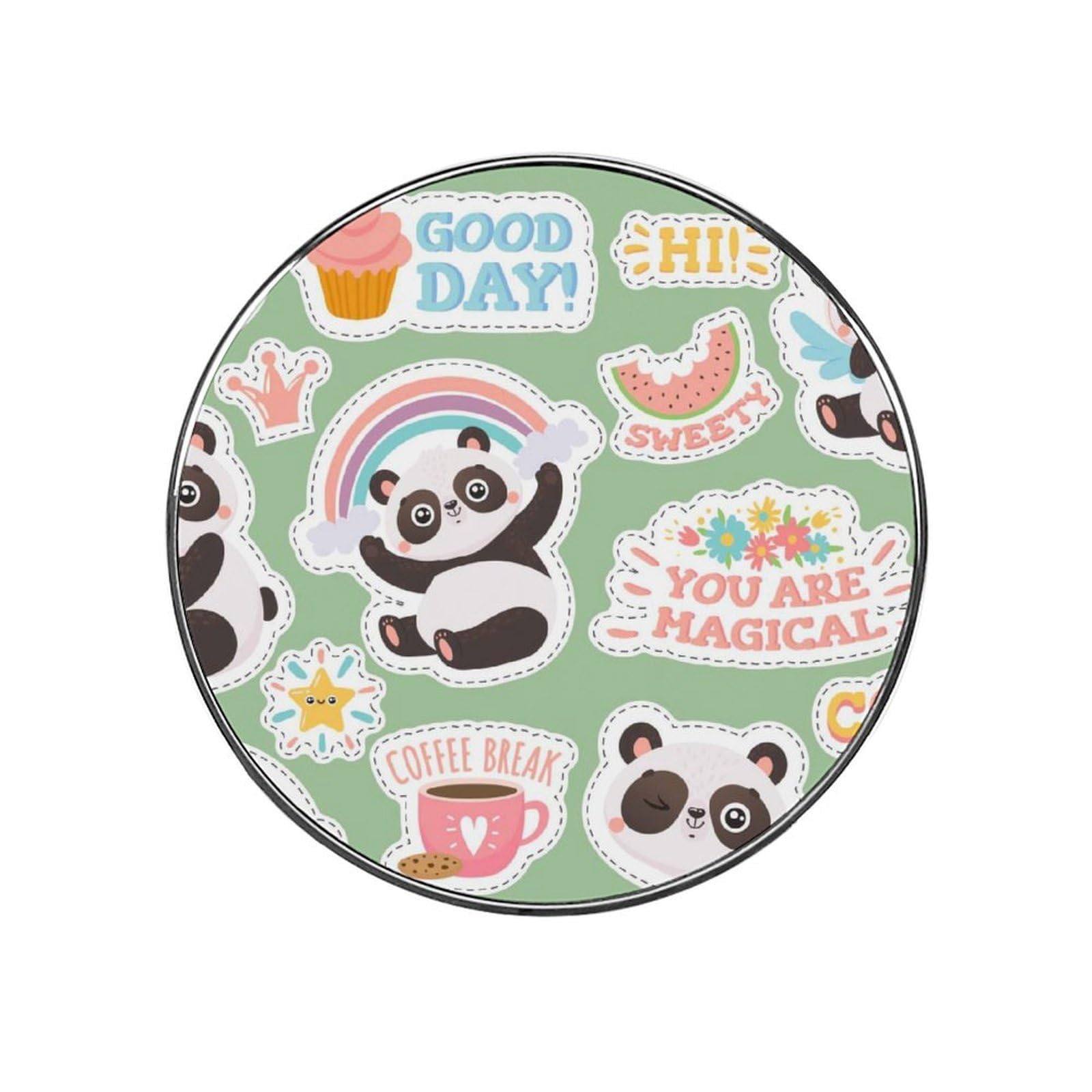 Cartoon Panda Refrigerator Magnet Decorative Locker Magnet For Kitchen And Office Home Décor