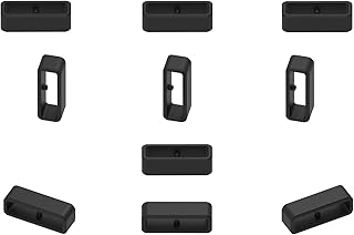 Fastener Rings Compatible with Garmin Fenix 7 6 5/ Forerunner 220 230 235 255 935 945 620 630 35 30 735XT (Pack of 11) Silicone Fastener Ring for Approach S5 S6 S10 S20 S60 S62, Fenix Chronos/D2 Delta/Instinct Watch Band Security Keepers Holders Loop
