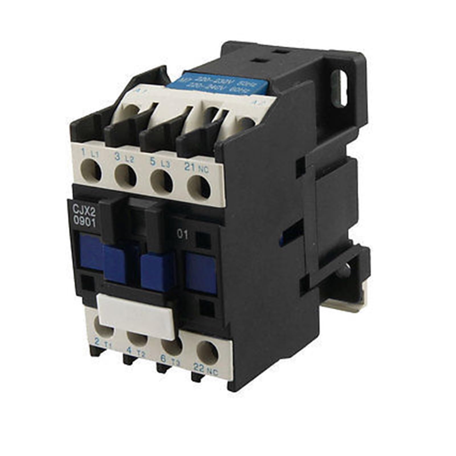 Contacteur AC CJX2-0901 9A évite la surchauffe des moteurs triphasés avec son contact NC