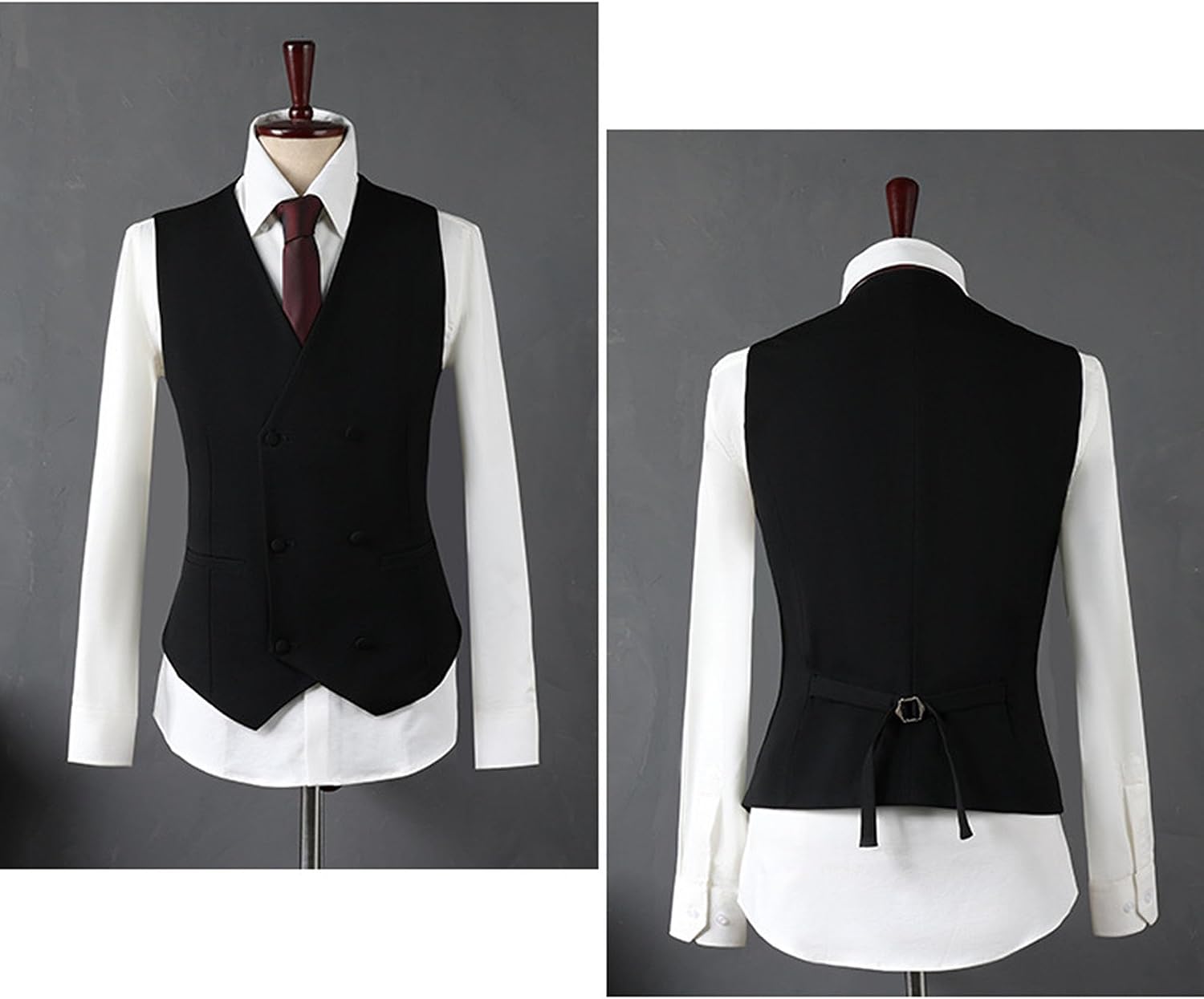 Men Casual 1 Button Groomsman Suit 3 Piece Slim Fit Solid Party Wedding Tuxedo Suits Shawl Collar Blazer Vest Pant