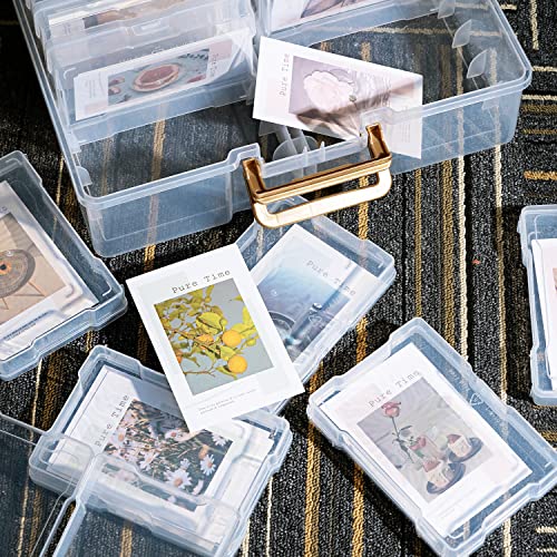 Naivees 5" X 7" Photo Storage Case, 12 Inner Photo Organizer Keeper, Extra Large Storage Picture Boxes, Seed Storage, Transparent Craft Keeper (12 Pack) #TOP5