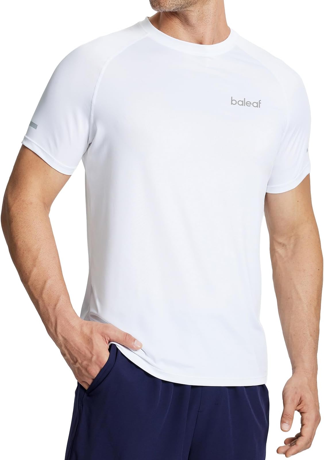 baleaf Men's Running Workout Shirts Short Sleeve Athletic T-Shirt Quick Dry