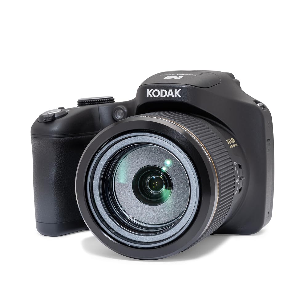 Kodak PIXPRO AZ653 - Appareil Photo Numérique Bridge 20MP, Zoom Optique 65X, Grand Angle 24mm, Vidéo Full HD 1080p, Viseur Électronique et Wi-​FI - Noir