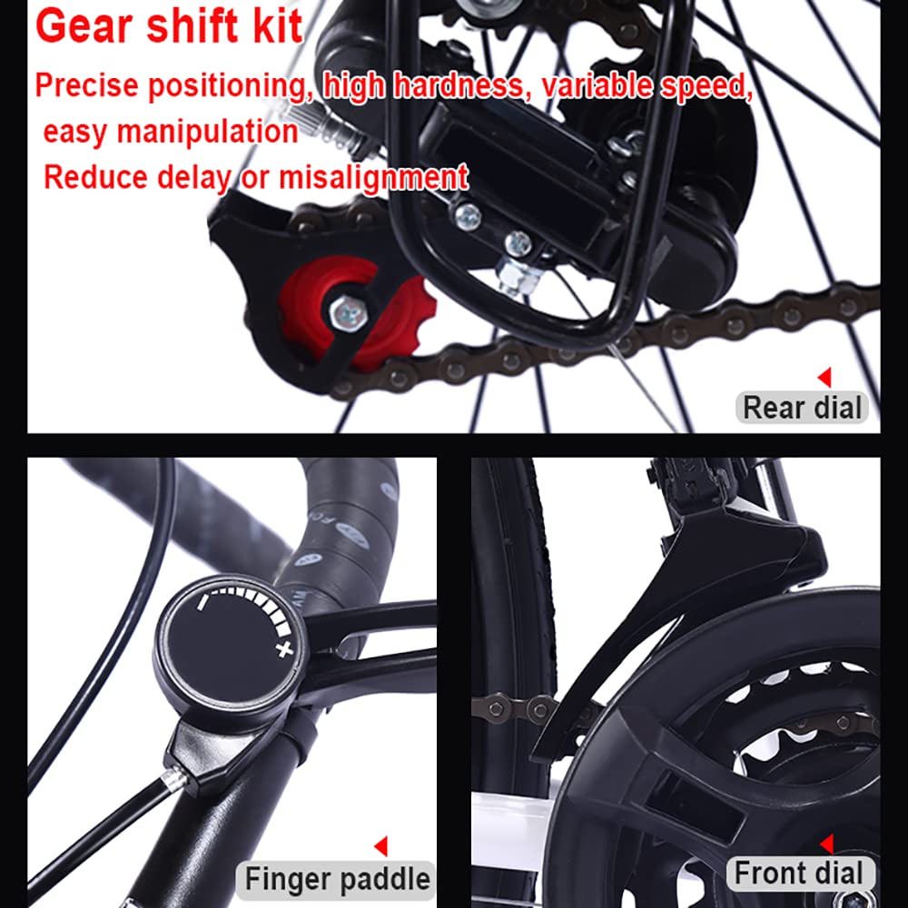 Amazon | 24 スピード高炭素鋼ロード自転車大人のロード可変速自転車