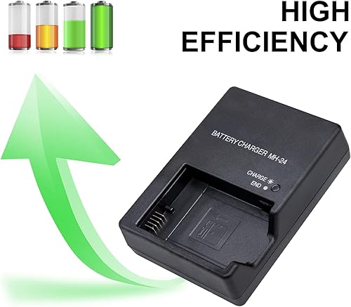 Miniatura 8 de cjq Cargador rápido MH-24 para batería Nikon EN-EL14 EN-EL14A Compatible para Nikon D5100 D5200 D5300 D5500 D5600 D3100 D3200 negro