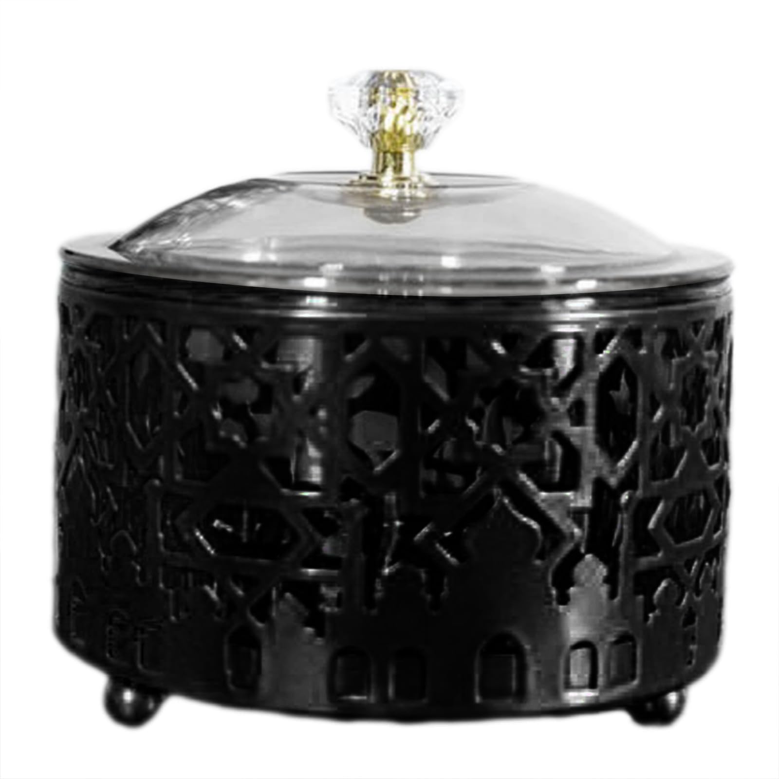 Kalttoy Black Exquisite Middle Eastern Candy Platter Unique Tray Food Tray Decor For Home Dessert Festival Party Supplies Iron And Serving