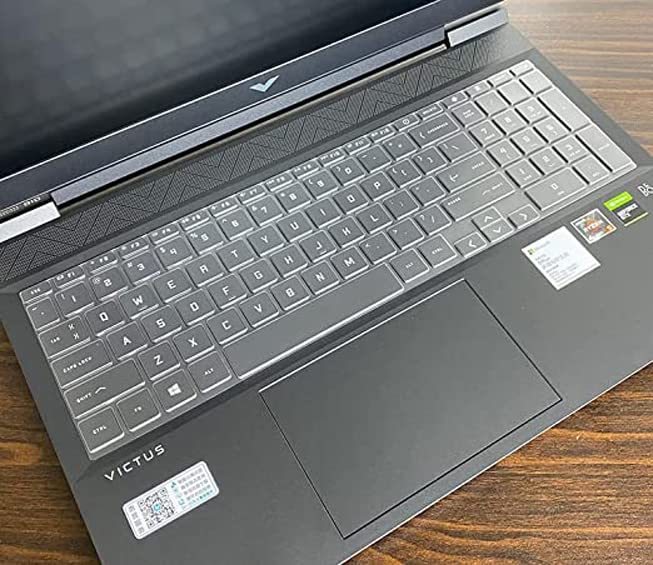 Saco Silicone Skin Keyboard Cover Compatible for Hp Victus 16.1 Inches Fhd Gaming Laptop 16-E0301AX - Launch Year 2022 - Transparent (B0B76ZFXJ1) Amazon Price History, Amazon Price Tracker