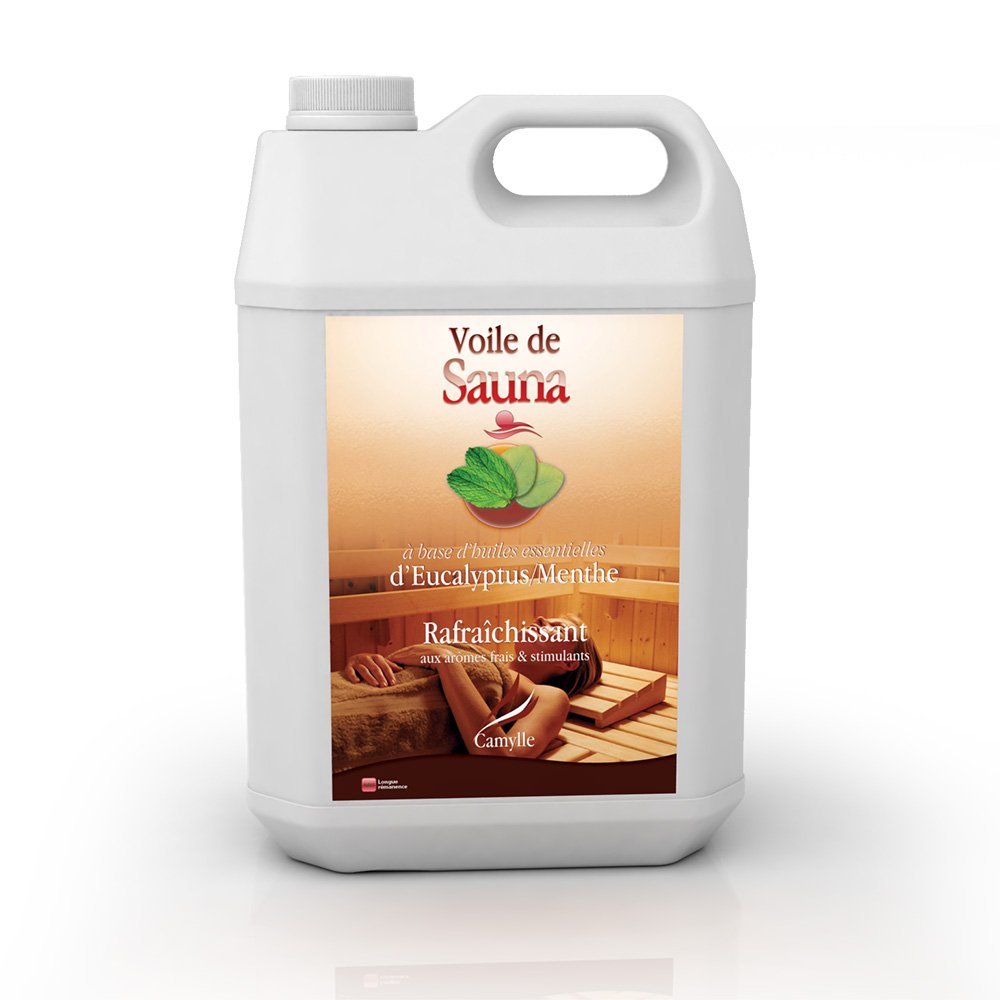 Camylle - Sauna Fragrance Eucalyptus/mint - Fragrances based on Pure and Natural Essential Oils for Sauna - Refreshing with fresh stimulating aromas - 5000ml