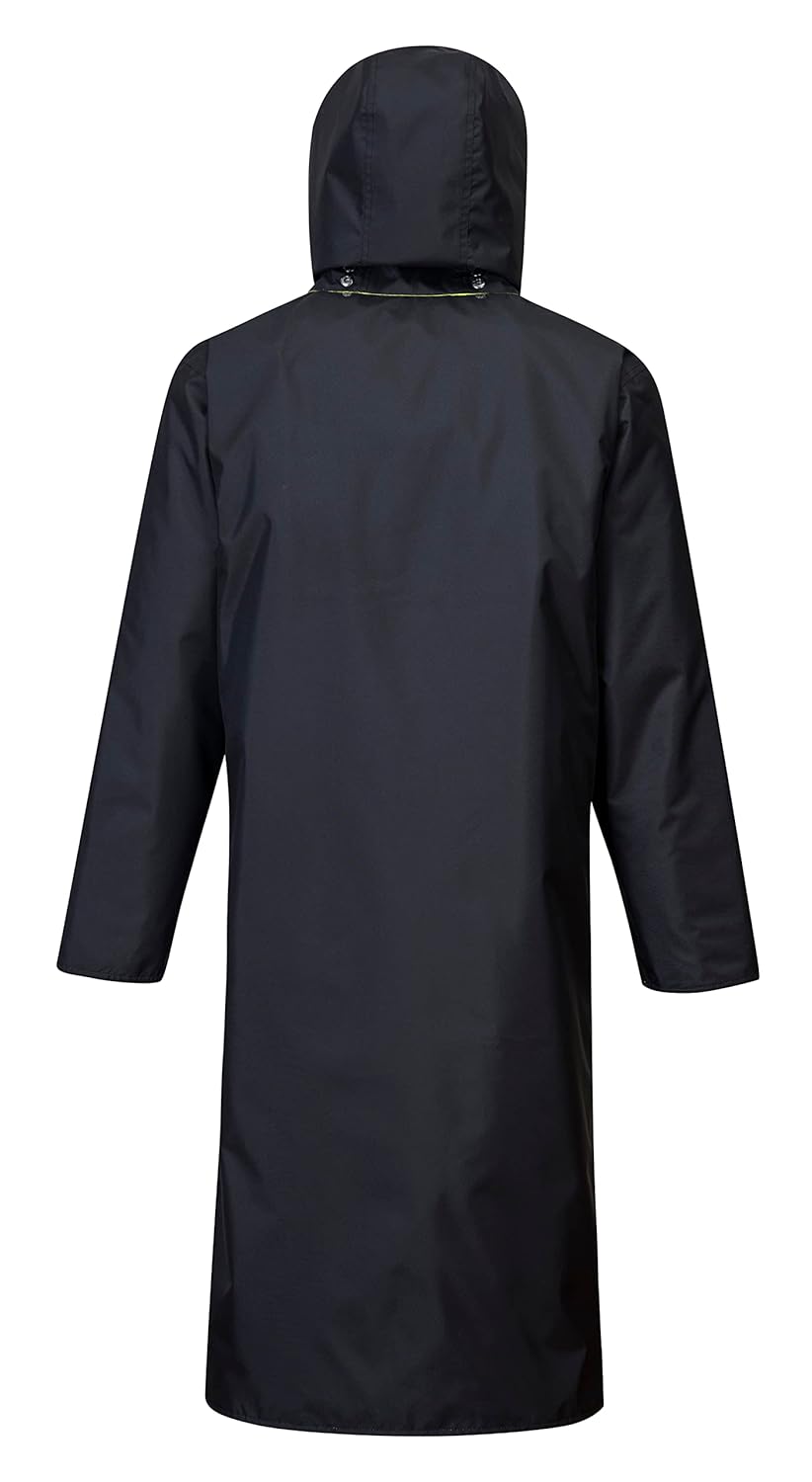 Portwest Hi-Vis Reversible Raincoat - UH447, Yellow/Black, XXL - Image 8