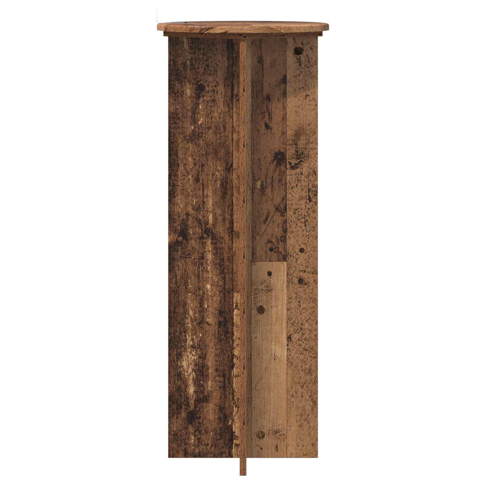 Pflanzenständer 2er Set Altholz-Optik 40x100 cm | Blumenhocker Holzwerkstoff für Zimmerpflanzen | Moderner Blumentopfständer Innenbereich Wohnzimmer Büro