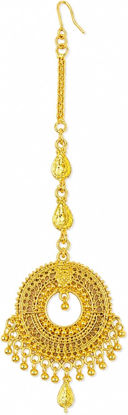 Traditional Gold Plated Maang Tikka for Women | One Gram Jewellery