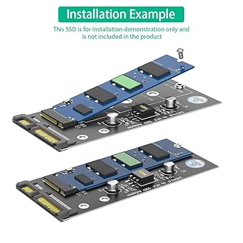 ★NGFF M.222802TB★ Amazon.com: M.2 NGFF SATA SSD to SATA Adapter Card, Supports