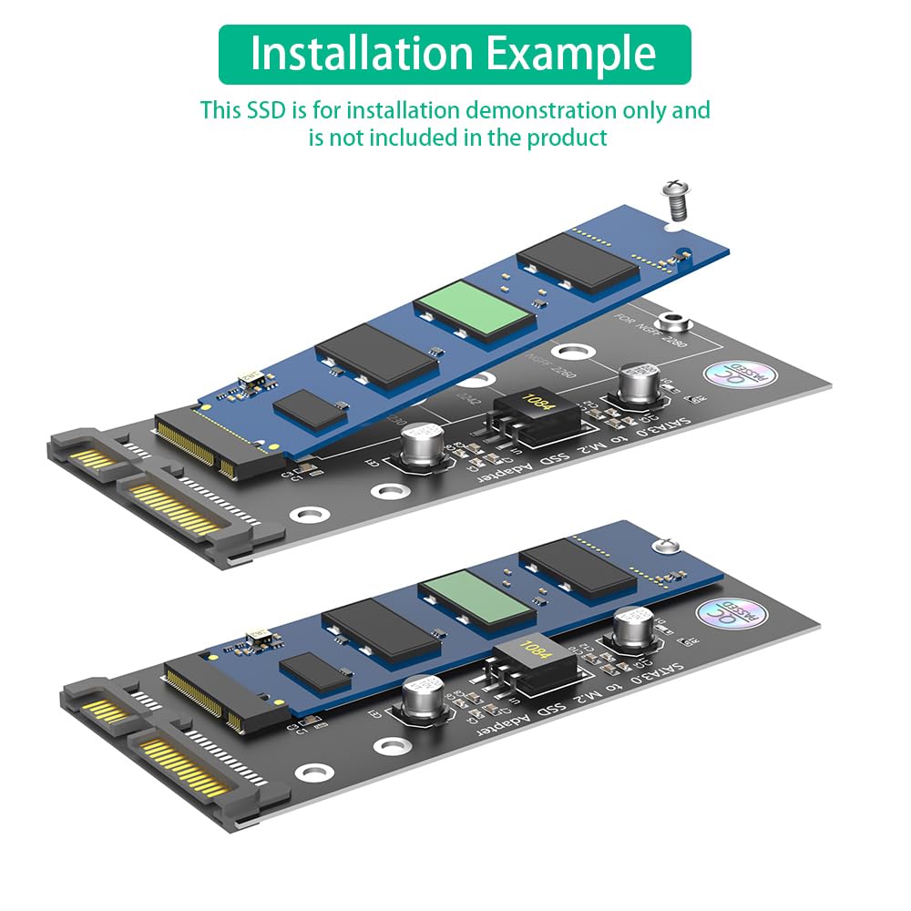 Amazon.com: M.2 NGFF SATA SSD to SATA Adapter Card, Supports 2280