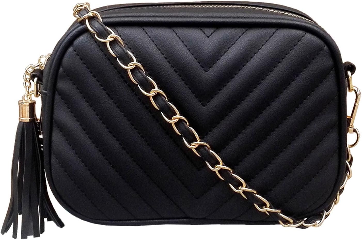 Small Crossbody Purses for Women Quilted Crossbody Shoulder Handbags Trendy Clutch Purse Camera Bag