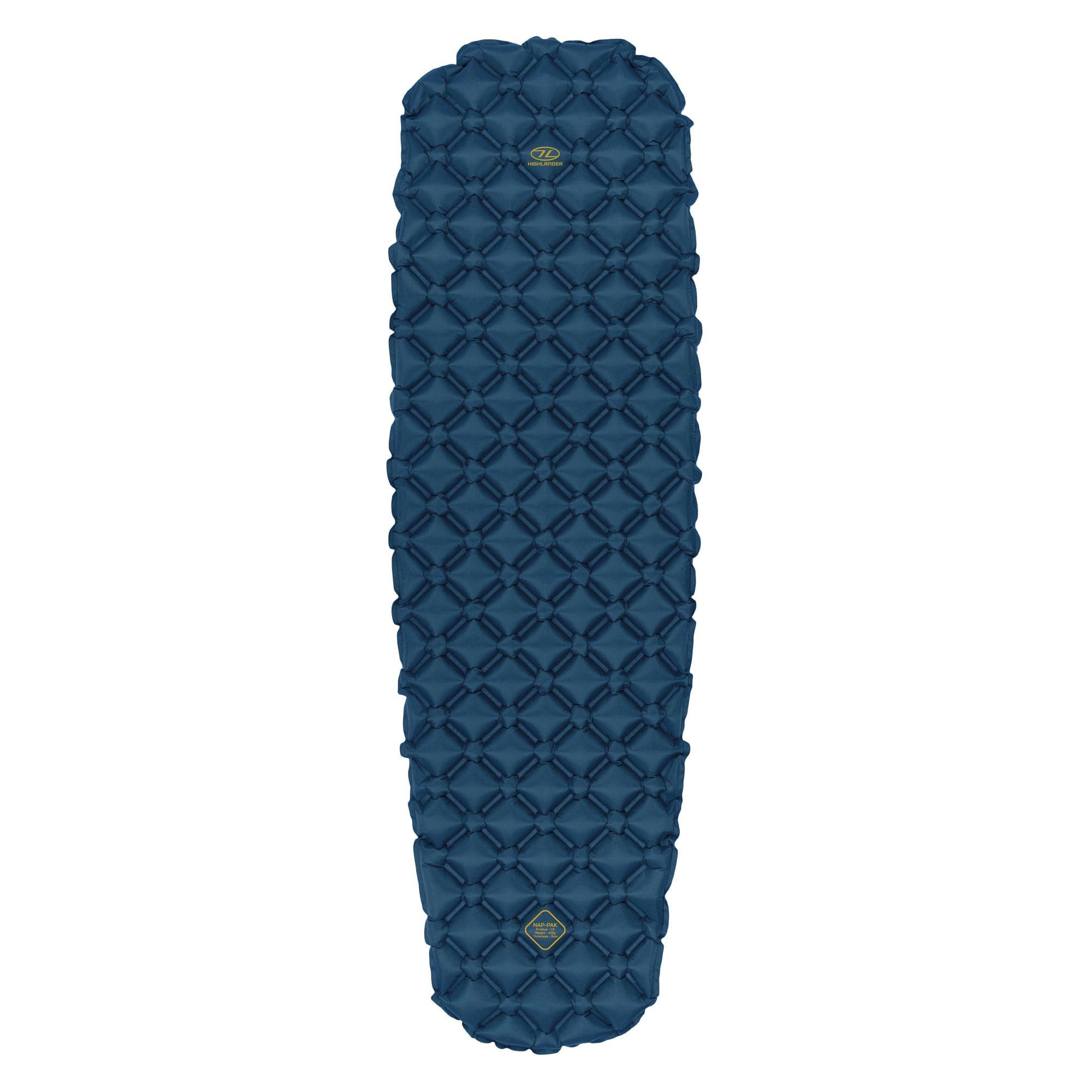 Highlander Nap-Pak Inflatable Sleeping Mat (Deep Blue)