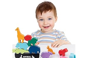 Wooden Stacking Dinosaur Toys,Building Wooden Blocks