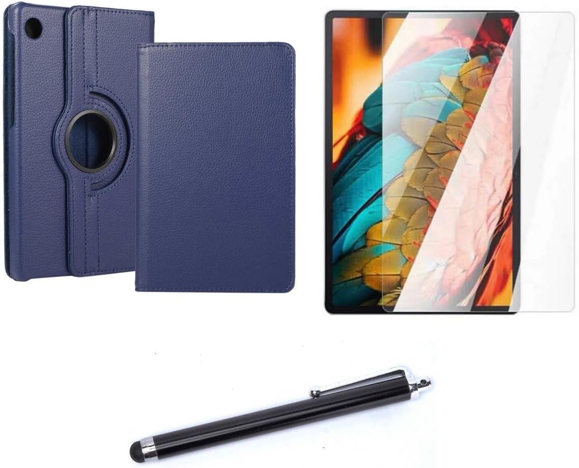 CONSTRAIN - Lenovo ile uyumlu Tab M10 Tb-328fu 3. Jenerasyon Standlı Katlanır Pu Deri Kılıf Ekran Koruyucu Kalem 3'lü Set