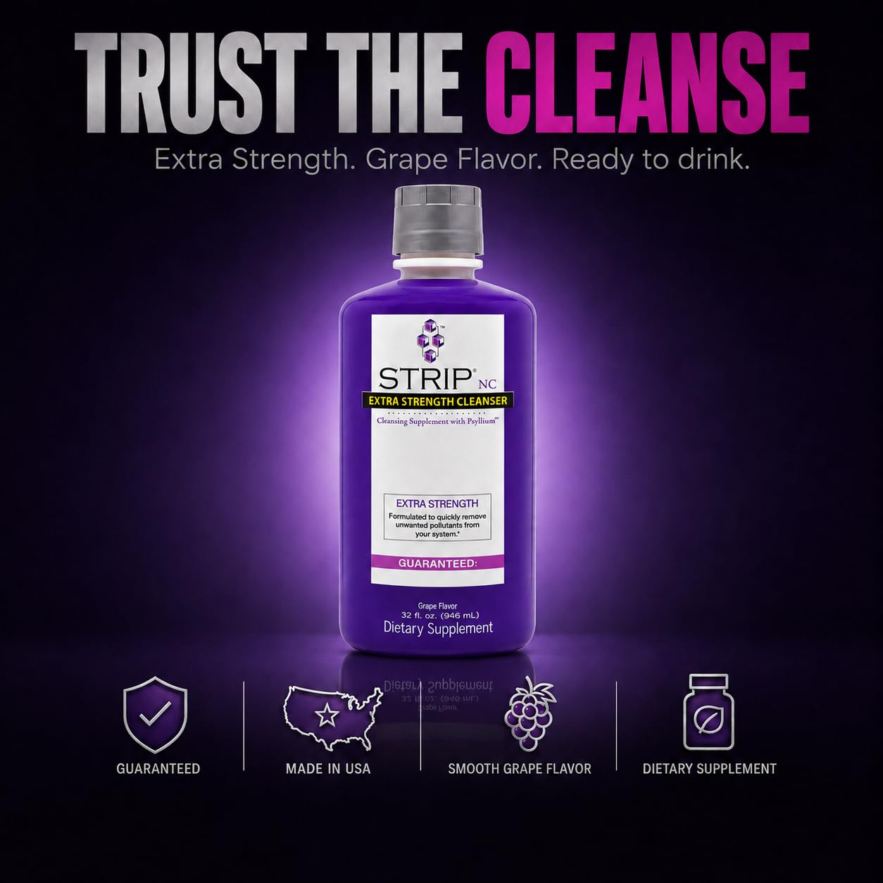 Strip Nc Natural Cleanser Extra Strengh Grape 32 Fl Oz — Amazon image 7