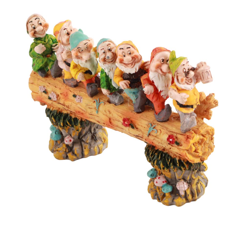 Chiyyak Dwarfs Resin Gnome Garden Statue, Elf Decoration Resin Goblin Statue Indoor and Outdoor Decoration