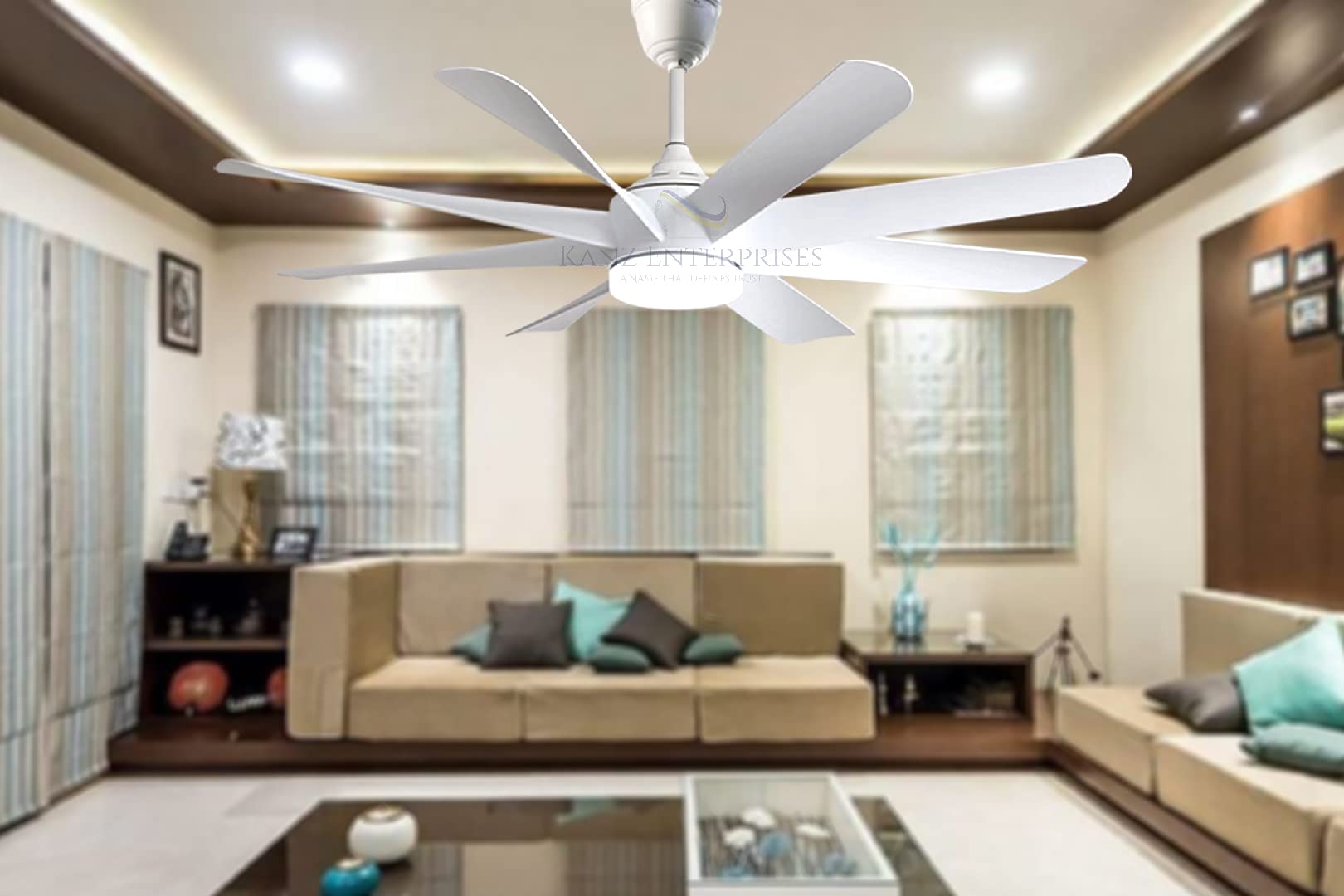 Buy Kanz Enterprises Designer Fan 65 Inches ABS 8 Blades Blades NO