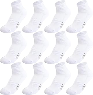 Kids Socks - Breathable Mesh & Cotton Ankle Athletic Socks for Boys & Girls, Youth 6/12 Pairs