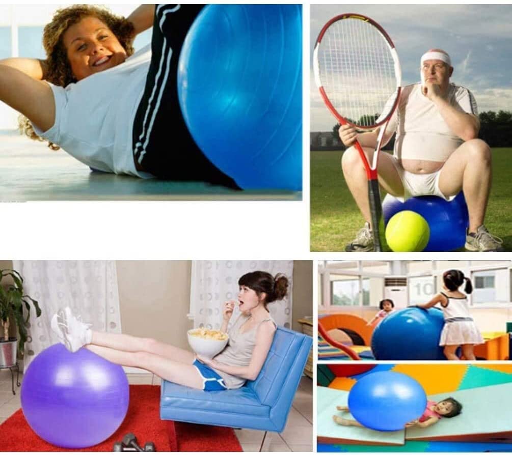 Piłka do ćwiczeń joga piłka narodzinowa siłownia krzesło biurowe Pilates utrata masy ciała trening równowagi piłka wspomagająca poród(Pink,65cm)