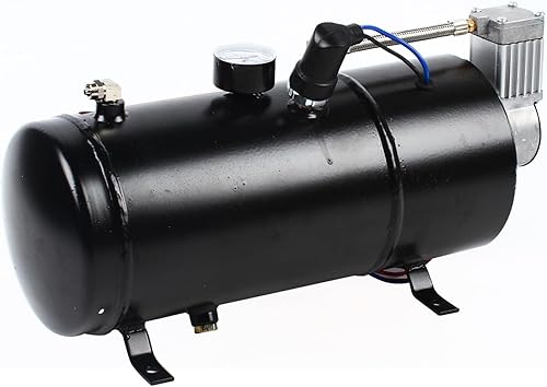 Miniatura 7 de Kit de bocinas de tren súper ruidosas de 150 dB con compresor de aire de tanque de aire, kit de 4 bocinas de trompeta para automóvil, camión, tren,