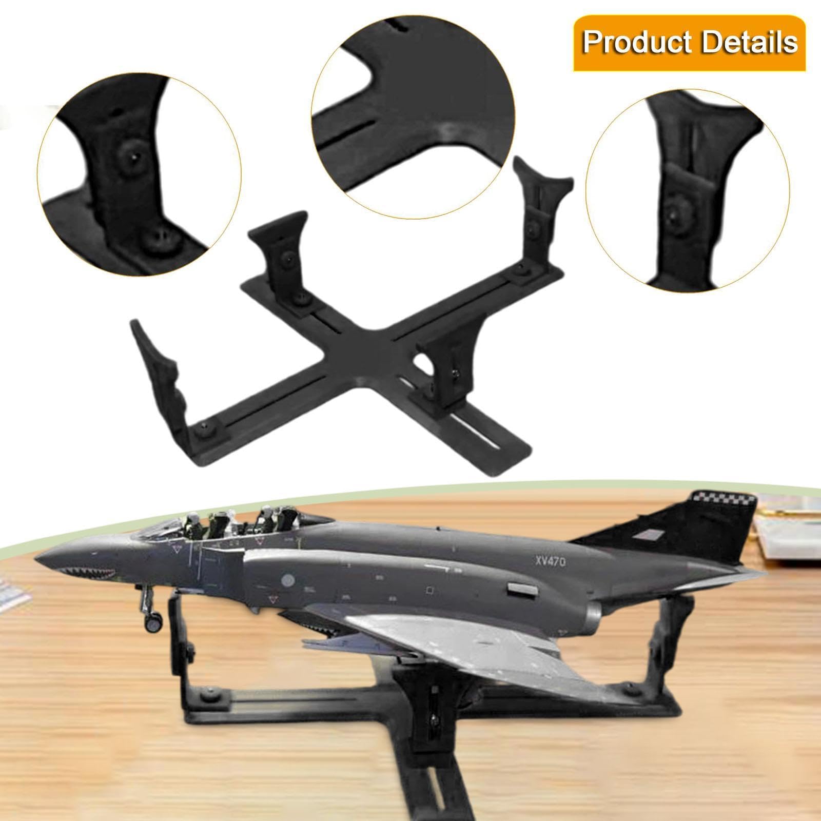 Soporte para Pintar Maquetas de Aviones, Herramienta Auxiliar, Plantilla Universal Profesional para La Construcción de Maquetas, Estante para Pintura, Negro