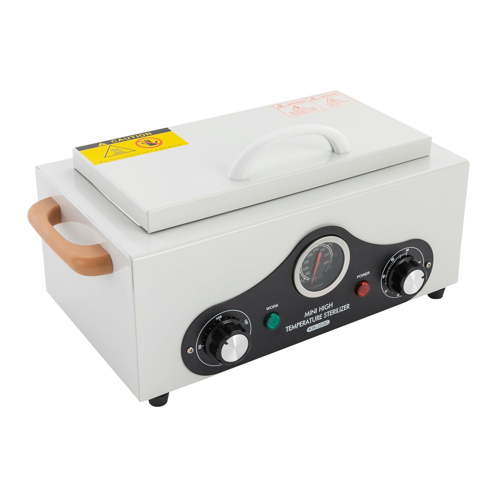 Sterilizzatore, 300 W, 2.5 L, Sterilizzatore per strumenti per unghie, Sterilizzatore ad alta temperatura Chiuso a 360 ° per asciugamani, strumenti per unghie e oggetti in metallo