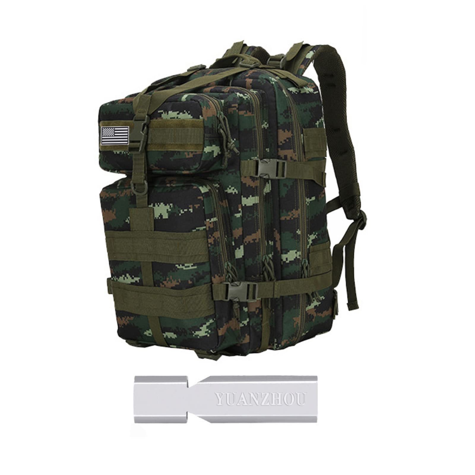 YUANZHOU Zaino tattico da 45 litri Zaini grandi da campeggio Zaini da trekking per campeggio all'aperto Pesca Trekking Travellin,B