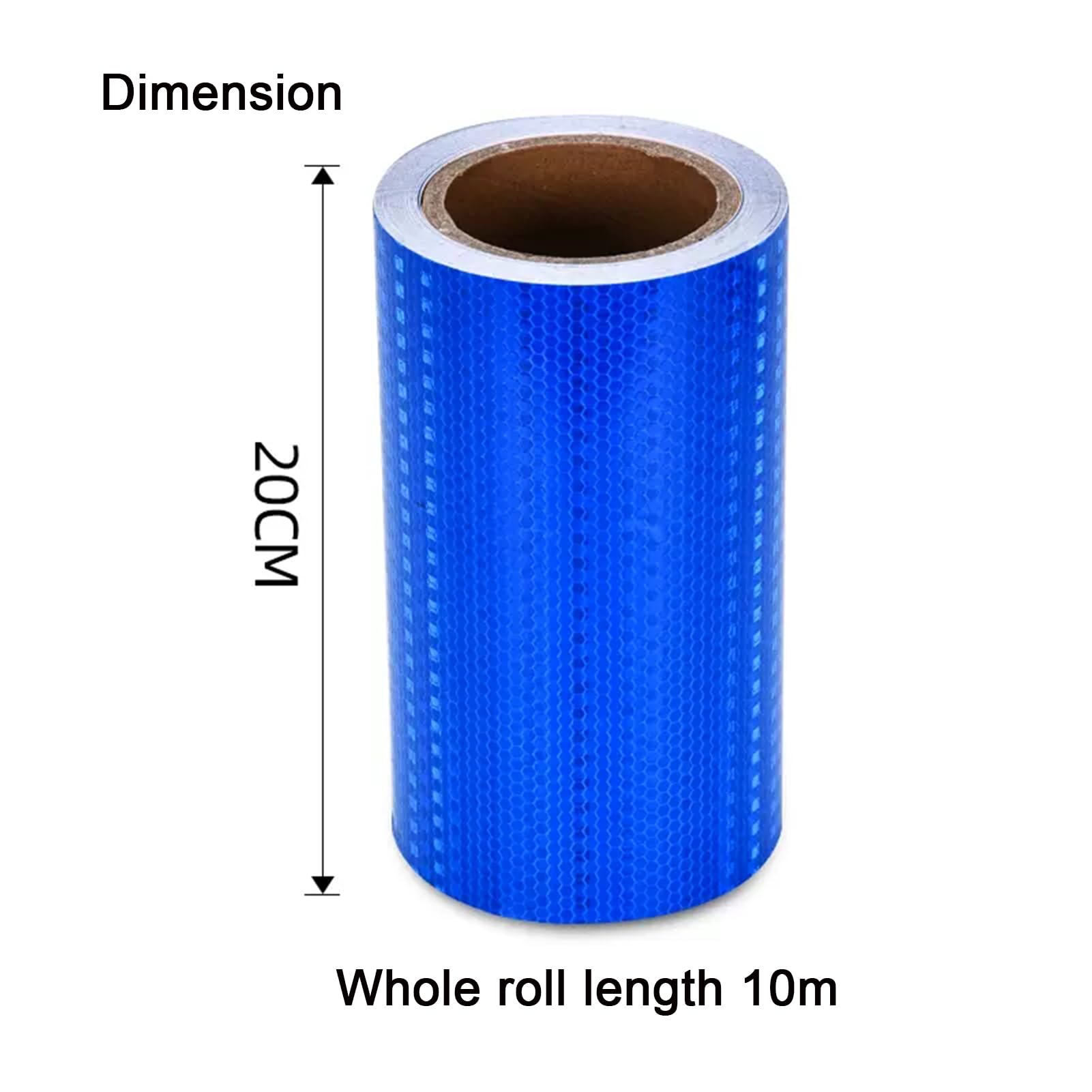 Blau Reflektierendes Sicherheitsband Selbstklebendes Reflektorband Hochsichtbares Warnaufkleber Band Selbstklebend Wasserdicht Warnklebeband Conspicuous Warning Tape,20cm x 10m