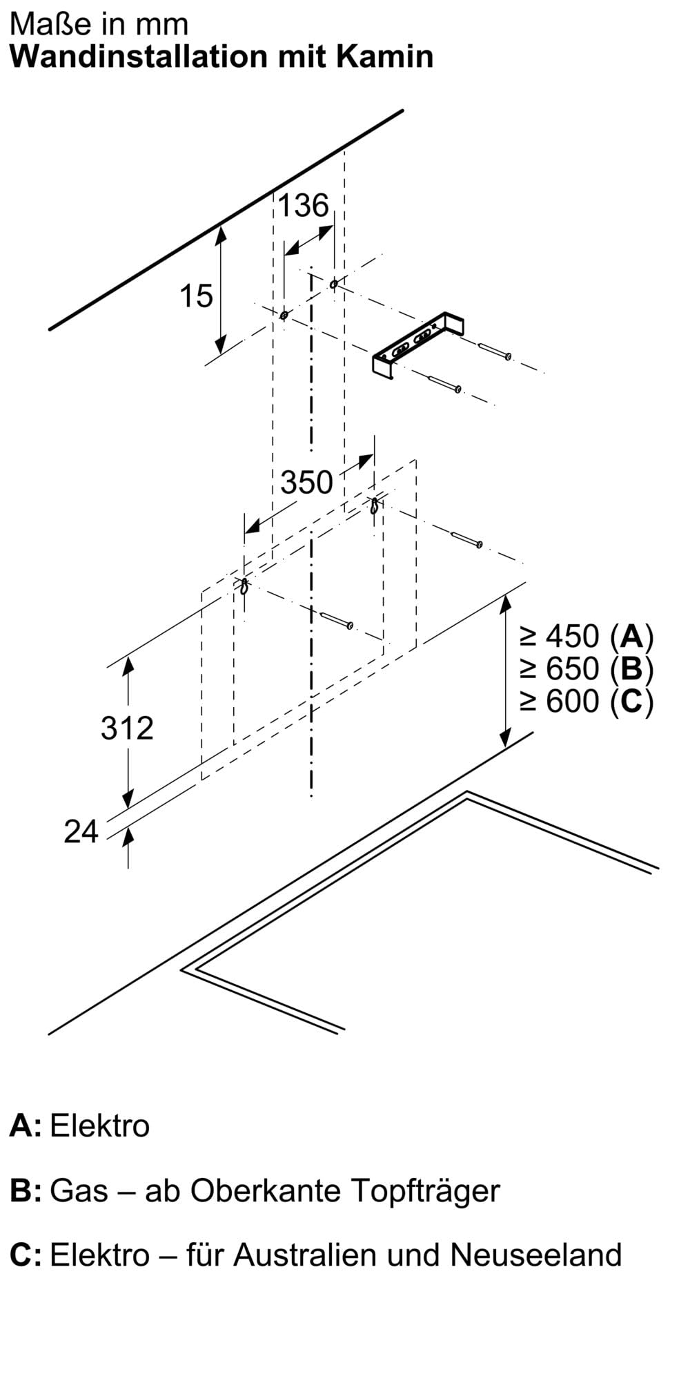 Siemens Okap ścienny LC65KDK60 iQ100 do montażu na ścianie, szerokość 60 cm, intensywny poziom, oświetlenie LED, TouchControl, metalowy filtr smarowy, czarny
