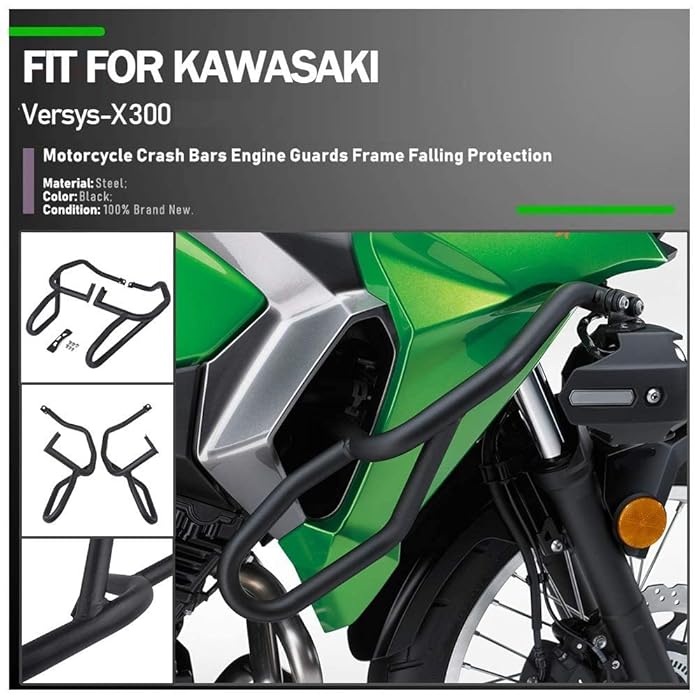 Buy Motorcycle VersysX 300 Engine Guard Bumper Highway Crash Bar Frame