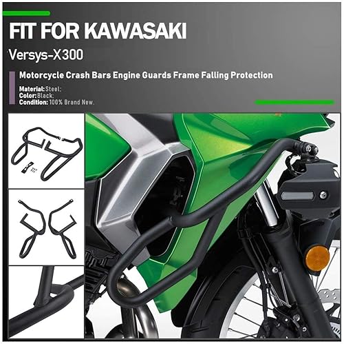 Protector de motor Versys-X 300 para motocicleta, parachoques de carretera, marco de barra de choque, protector de caídas para K.awasaki Versys