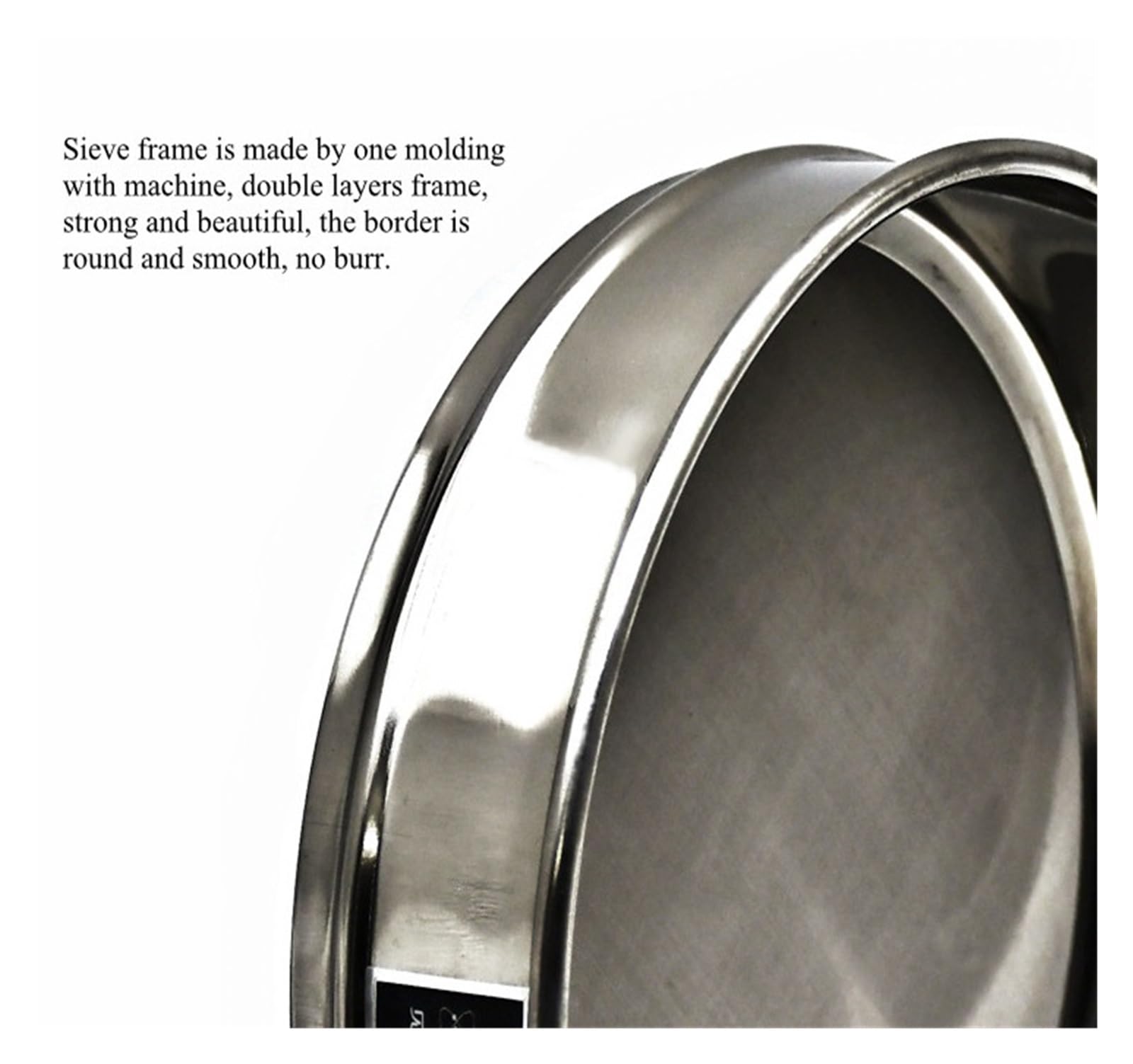 Tamices de Laboratorio de Acero Inoxidable, 304 Stainless Steel Test Sieve 20cm 700 & 800 Mesh Pack of 2(700 Mesh 0.02mm)