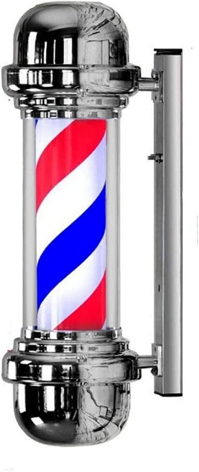 Lampada da Parete per Esterni a LED, Stile Tradizionale, 57 cm, a Strisce, Girevole, Impermeabile, per Salone di Parrucchiere.