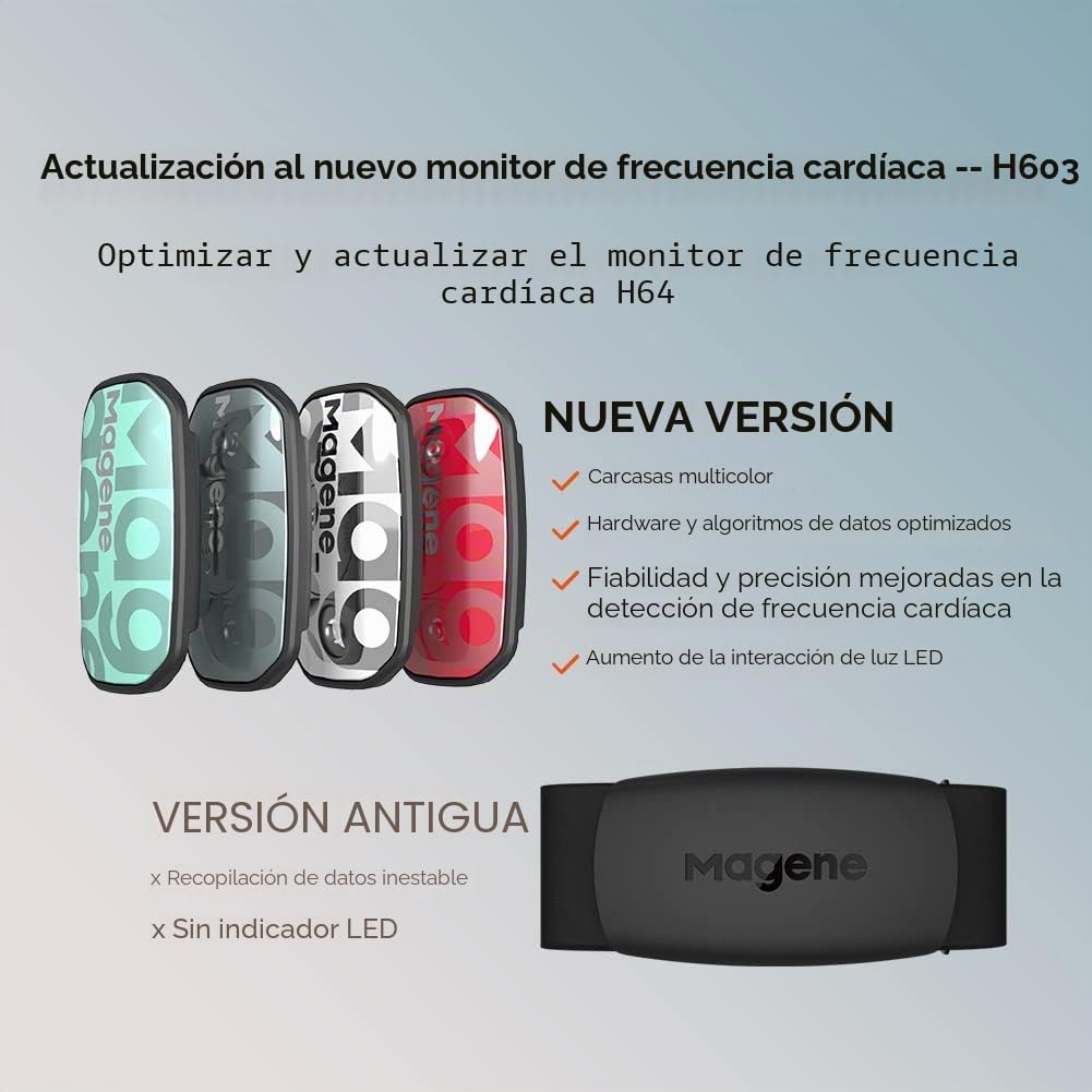 Magene H603 Monitor de frecuencia cardíaca Correa para el Pecho IP67 Impermeable Bluetooth 4.2 Ant+