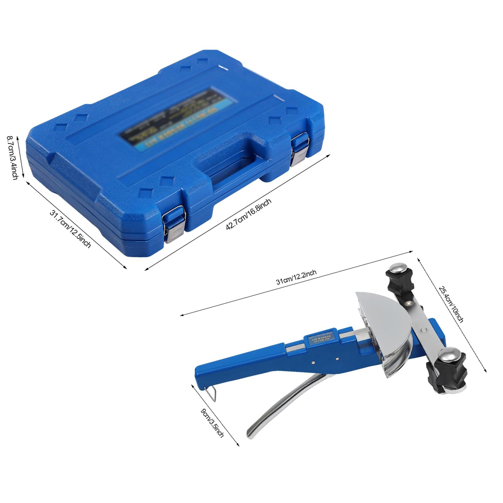 Macchina piegatubi manuale per tubi in rame 6-22mm con gamma 0-90 ° per aria condizionata e refrigerazione, tubo a doppia parete in alluminio rame