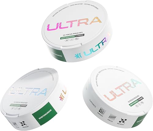 Bolsas Ultra Focus Wintergreen, paquete de 3